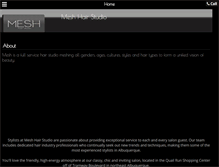 Tablet Screenshot of meshhairstudio.com